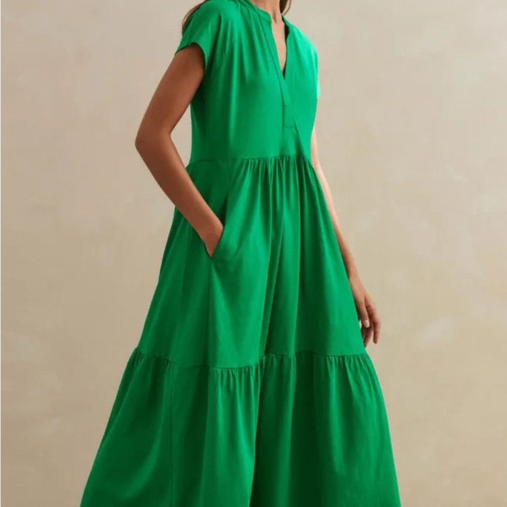 ME+EM Vibrant Green Maxi Dress